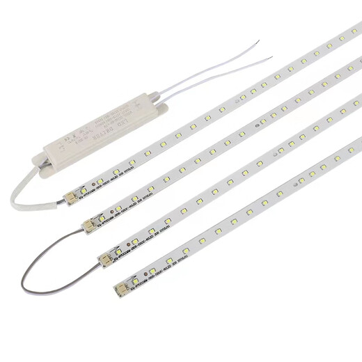 Patch Ganxin Patch Light Strip Reemplazo Oficina Lámpara de línea de luz larga Lámpara plana con fuente de luz monocromática Fuente de luz 14701 Strip + Drive 18W White