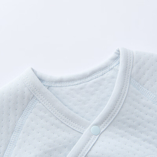 童泰（TONGTAI）婴儿蝴蝶衣秋冬0-6月宝宝连体哈衣2件装TS43J183-DS蓝色66cm