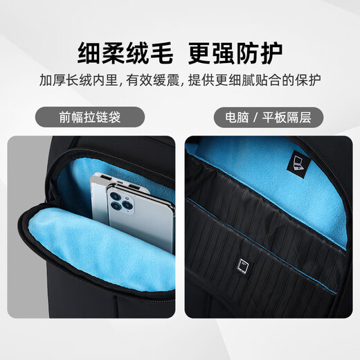 新秀丽（Samsonite）电脑包双肩包男女背包旅行包13.3英寸笔记本电脑包商务书包大学生