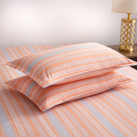 Export European single old coarse cloth sheet single piece pure cotton ice silk cool linen cotton linen linen summer QC gray white yellow gradient chaotic strips 1.2*2.2 meters only bed sheets suitable for 0.9 meters dormitory