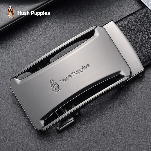Hush Puppies men's belt classic automatic buckle belt urban trend casual business banquet New Year gift for boyfriend