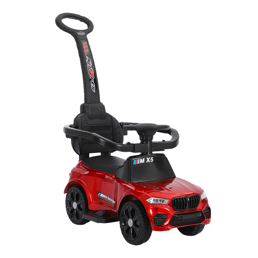 Children's electric car four-wheel push car charging remote control twist car child male can sit on female baby toy car BMW painted red electric push car + Bluetooth remote control lifetime warranty