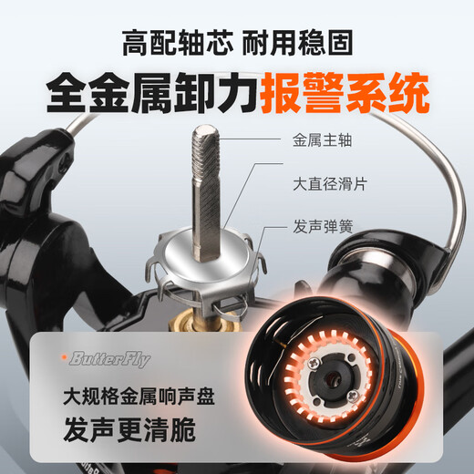 Hasida butterfly micro -texture wheel ultra -light road Asian wheel obliquely light line cup fishing wheel light weight 800 type horse mouth wheel
