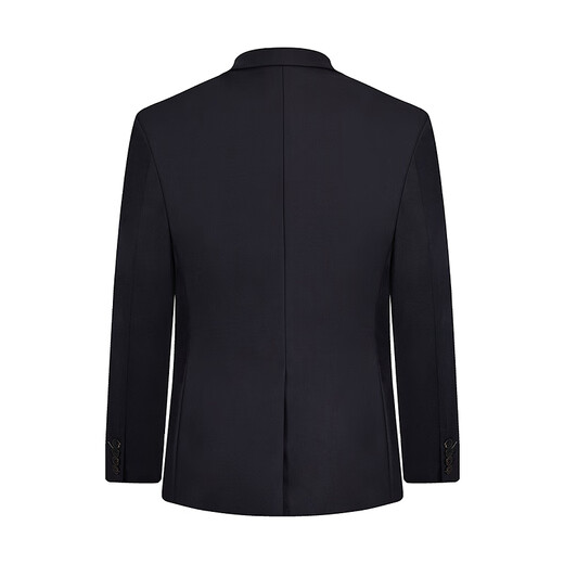 Qipai Wool Suit Men's Suit Spring and Summer New Style Wool Business Suit Dress 127C7115B-Navy 52 (185)