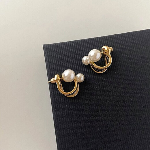 YYEU two-wear imitation pearl high-end shell bead earrings, simple and trendy earrings, pearl earrings