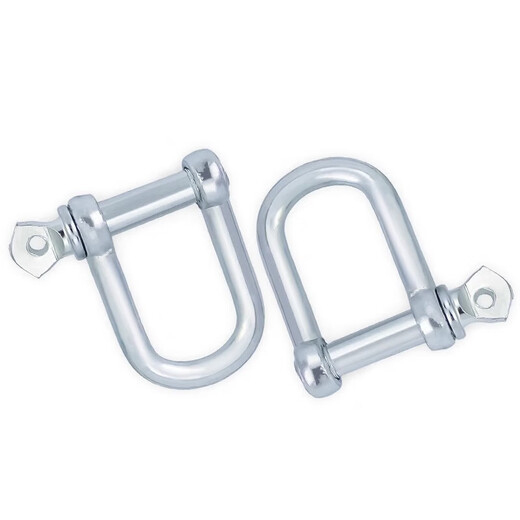 Jinchao national standard galvanized D-shaped bow shackle u-ring 304 stainless steel lifting shackle connection port lifting lug galvanized national standard D buckle M45 (load capacity 8.0 tons) 1 piece