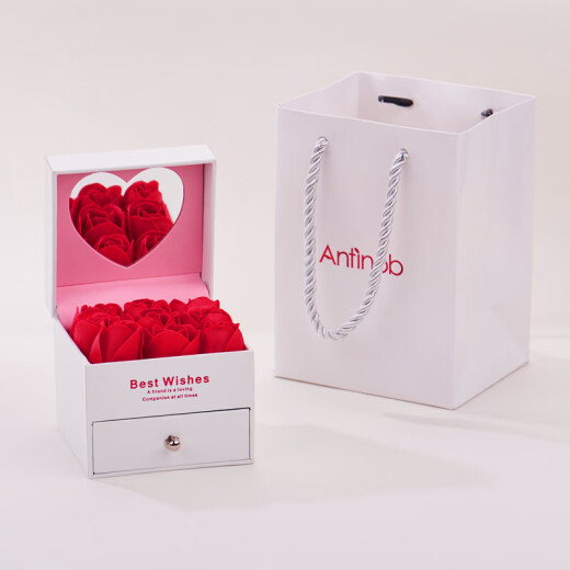 Antinoble S925 Silver Bracelet Female Fashion Internet Celebrity Korean Version Student Four-leaf Clover Bracelet Women's Crystal Versatile Bracelet Best Friend Couple Bracelet for Girlfriend Rose Gift Box S243 Heart Bracelet