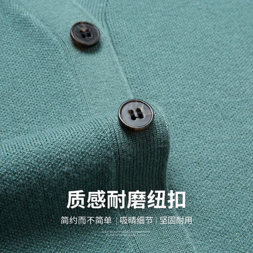 Hengyuanxiang Stricker Strickjagd-Herren Frühling und Herbst Herrenfarbe für Männer vielseitiger Pullover mittleren Alters im mittleren Alter mit Wolle, lässige warme Jacke