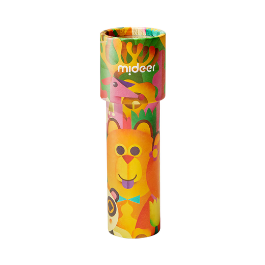 Mideer (Mider) Kinder DIY Magic Kaleidoscope Kinder rotierendes Papier kreatives vielseitiges Prism Eltern-Kind Interaktives Bildungsspielzeug Variante Kaleidoscope-Shunh Zoo