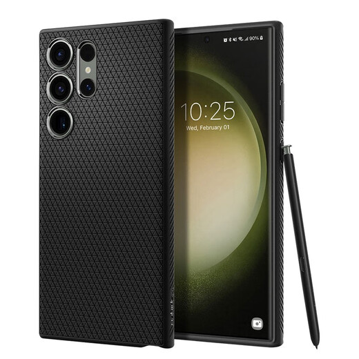 spigenSpigen is suitable for Samsung S23 Ultra mobile phone case s23 silicone protective case new men's s23+ full-inclusive anti-fall airbag soft case high-end tide classic black Samsung Galaxy S23 Ultra