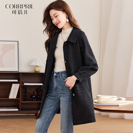 Kebeier Windbreaker Chaqueta a mitad de longitud y otoño NUEVO estilo Temperamento Femenino Marca de moda de alta gama Top 3xl