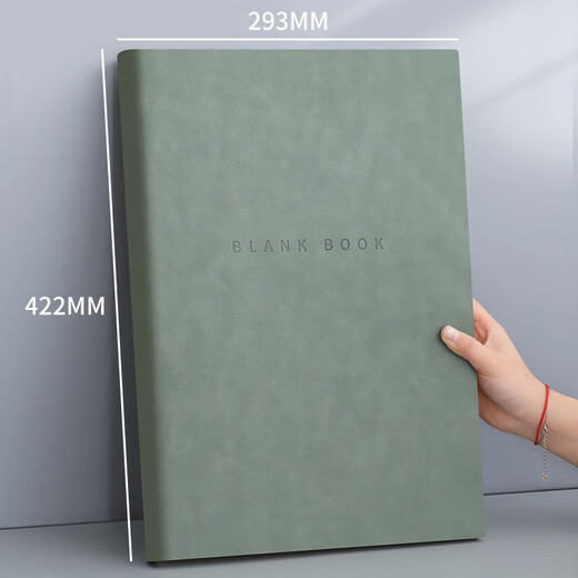 Faramon A3 Big Mac Super Dick leeres Notizbuch 736 Seiten hochpräziser Soft Leder College Student Einfacher verdickter Notizblock großes Tagebuch handgezeichnete Skizzebuch A3 Blau [Horizontale Linie]