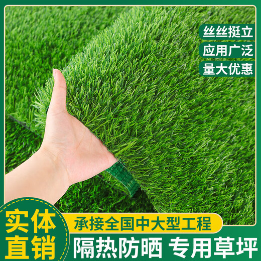 Qingya artificial artificial fake turf carpet fence mat plastic fake grass gym football field kindergarten lawn mat 5cm professional football grass