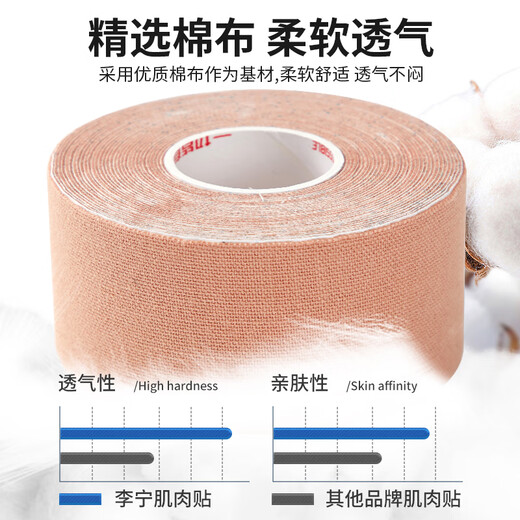 Li Ning Muscle Tape Sports Tape Kinesio Tape Athletes' Special Ankle Strap Rehabilitation Elastic Bandage Knee