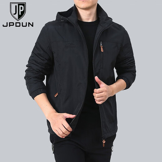 JP Jacke plus Fleece Herren -Kapuze Casual Dick Jacke warm 9898 Grau 2xl
