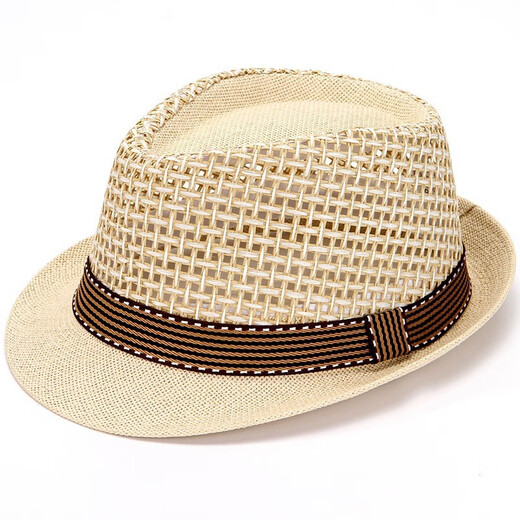 Tuzun (kingtrip) middle-aged and elderly hat men spring and summer dad sun hat topper grandpa mesh breathable straw hat sun hat deep khaki
