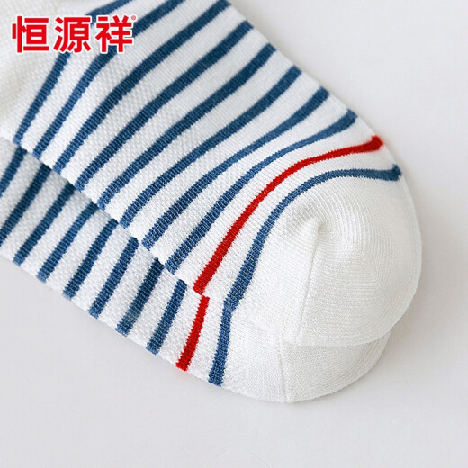 Hengyuanxiang children's socks spring and summer baby socks mesh cotton socks boys and girls short socks five colors 10 pairs [(5-8 years old) suitable for feet about 17-20CM]