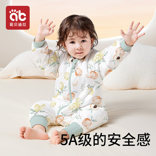 Aibedila baby sleeping bag for infants 0-6 months anti-kick quilt artifact baby 3-6 years old autumn winter spring summer children anti-jumping special price winter thickening 0-15 warm ginger Karodi Planet M (recommended height 80-95cm)