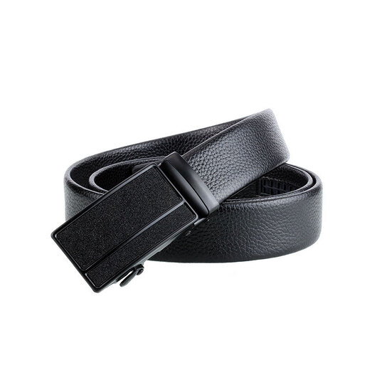 Lucy Landy men's automatic buckle trousers waistband buckle belt for young and middle-aged people Korean trend version pebbled business casual belt Stars-One 120cm