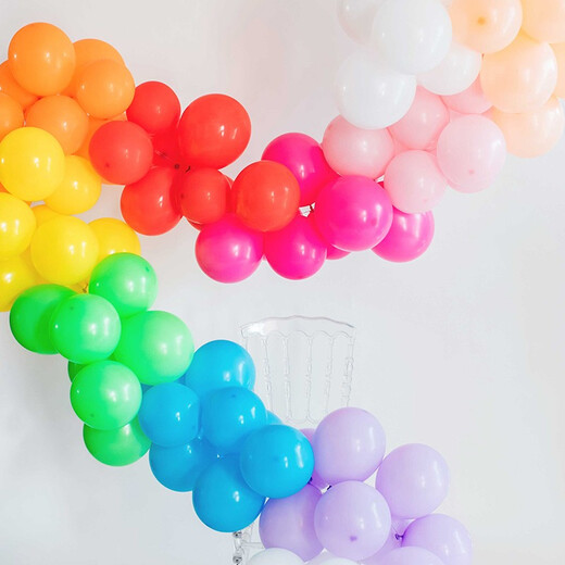 Smile Party Thickened 10-inch latex balloon candy color Graduation Valentine's Day Opening Anniversary Decorative Balloon Layout Random Color Mixed (10 pieces)