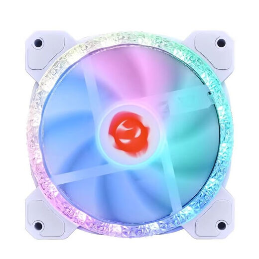 星钻台式主机电脑机箱风扇12cm低音散热RGB变色灯双光圈风扇 玩嘉控制器（支持神光同步）