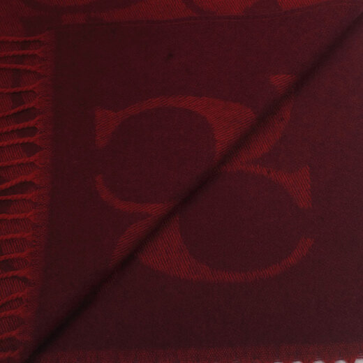 COACH Officially Authorized Classic Logo Pattern Tassel Women's Scarf Valentine's Day Gift Valentine's Day Gift Red CU807F8Q