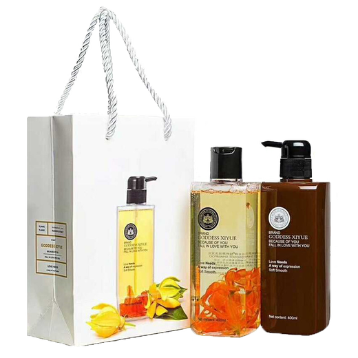 Xiyue Goddess Shampoo and Hair Care Mask Set Washing and Care Silicone-free Frizzy Perm Dyeing Oil Control Shampoo Shampoo for Men and Women 1 Set + Facial Cleanser + 6 Packs Trial + Single Mock Mask