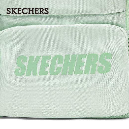 斯凯奇（Skechers）双肩包男女红色书包时尚大容量休闲运动旅行背包 宝石绿/清绿/05E6