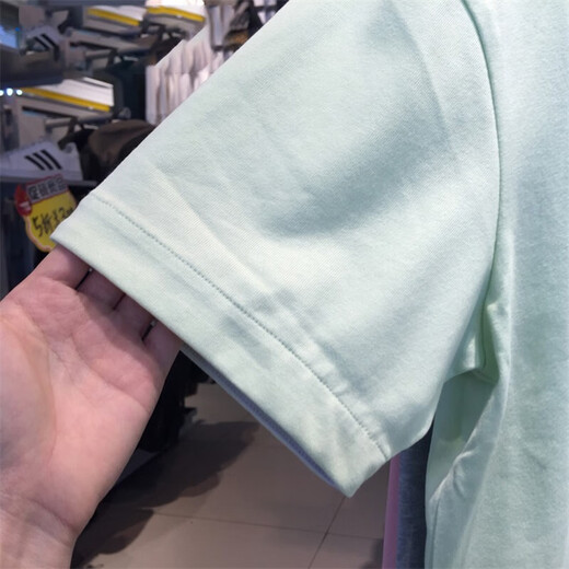 阿迪达斯 （adidas）短袖男装夏季新款户外运动服透气假两件休闲圆领上衣T恤衫HE9923 HE9923酸绿 S