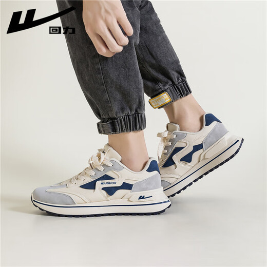 Warrior official men's shoes summer sports shoes men's versatile breathable casual running shoes men's trendy mesh dad shoes