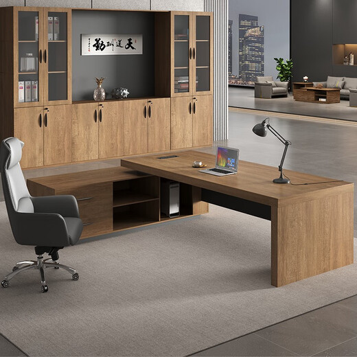Fubaisen desk boss desk office modern simple boss desk president desk office desk and chair combination manager desk color card customization