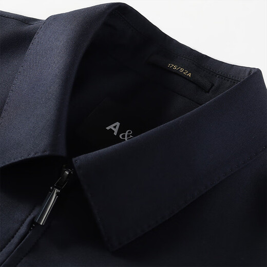 Antonio [high-string worsted 100% wool] classic solid color lapel men's jacket spring and autumn administrative cadre business jacket Navy blue 2XL /54 (185/100A)