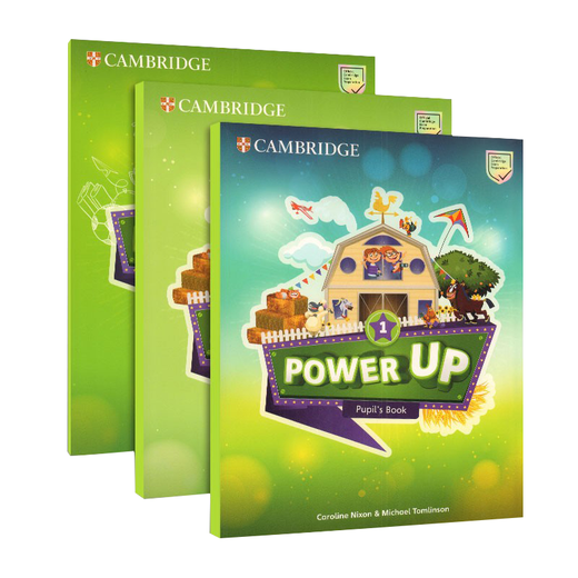 原版剑桥少儿英语power up123456级英音版 小学英文教材 YLE剑桥少儿英语考试剑桥词汇语法 Power Up1级课本练习册+家长手册（带账号）