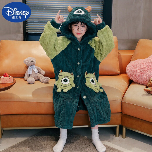 迪士尼（Disney）2024新款儿童睡衣男童冬季加厚保暖珊瑚绒睡袍长款大童浴袍奥特曼 6636 12码(建议身高115-125)