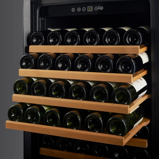 Bacchus red wine cabinet 103 bottles constant temperature wine cabinet constant humidity household large capacity wine cabinet champagne wine cabinet embedded refrigerated tea display cabinet home office wine cellar YC-270-flat rack-height 1.64m 103 bottles