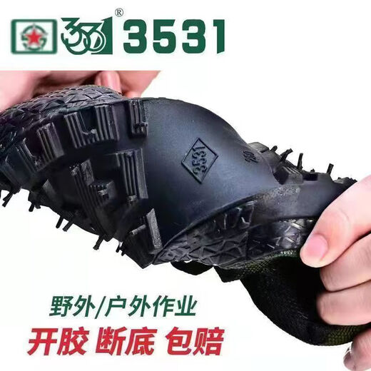 迷彩鞋3531 解放鞋工地耐磨劳保鞋男户外运动低帮鞋女春秋款单鞋 301树媽低 双层面 45