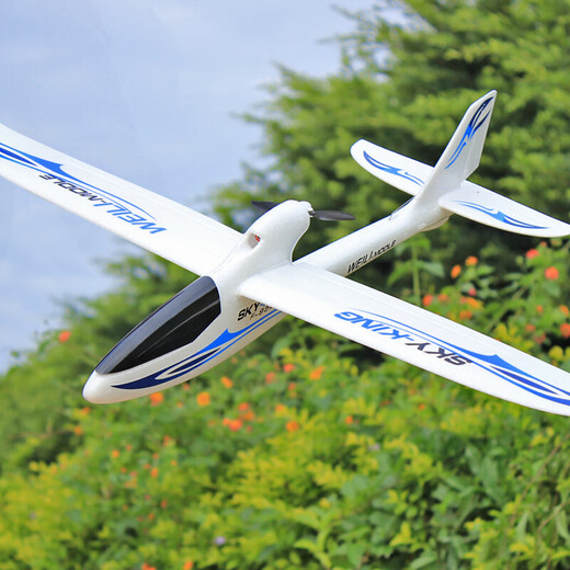 Weili F959S Modelo de planeador de ala fija Aeronave remoto Control remoto Modelo de helicóptero Boy Adulto F959S Patrón de naranja [Control de mano izquierda estándar] Paquete de tres electricidad