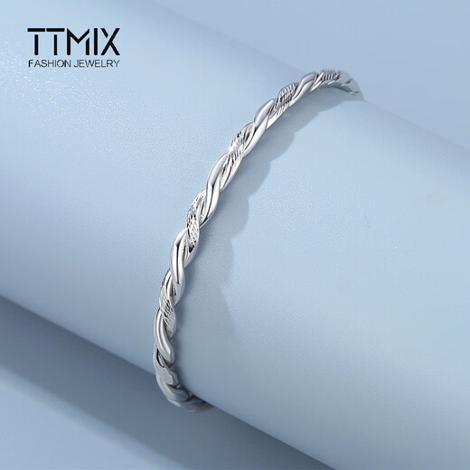 TTMIX women's platinum bracelet pt950 platinum bracelet twist bracelet adjustable 20.04g