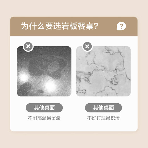 Jingjing Tokyo Made Home Jingyan Dining Table Home Slate Dining Table Small Apartment Retractable Dining Table and Chair Combination 1.3m1 Table 4 Chairs