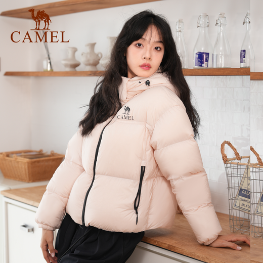 Veste de cale chameau 660 Veste vers le bas pour femmes à capuchon à capuche à capuche épaissie courte pour femmes 724ca6b601, poudre de jade blanche, femmes s