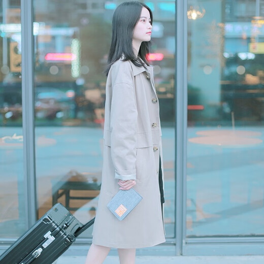 GOX防盗刷商务款长短护照夹机票夹证件包多功能超薄旅行便携卡包 天空蓝 1个 长款
