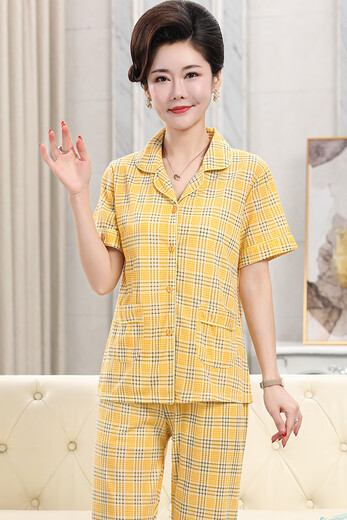 Modal Summer New Style Pyjamas de mère âgée d'âge moyen et âgé