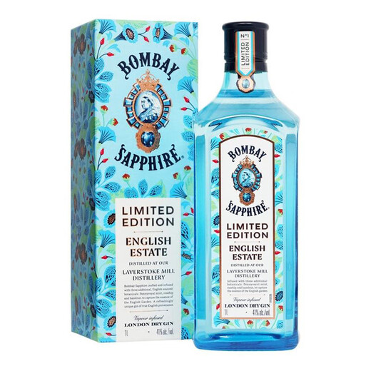孟买蓝宝石（Bombay） 洋酒 英伦庄园限定 金酒 1000ml 商品微瑕