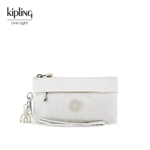 kipling women's mini long wallet fashionable simple mobile phone bag clutch NIYLAH light lime stitching