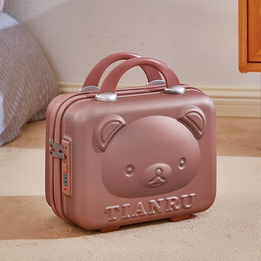 Weird Planet Koffer 14-Zoll-Make-up-Box Souvenirs für Frauen 16 Little Bear Mini Password Box Handtasche Geschenkbox Neu 01 Red 16-Zoll
