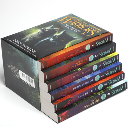 猫武士六部曲 暗影幻象 Warriors A Vision of Shadows 6册 英文原版 儿童课外阅读奇幻成长励志进阶章节桥梁书 5-15岁 950L-1100L