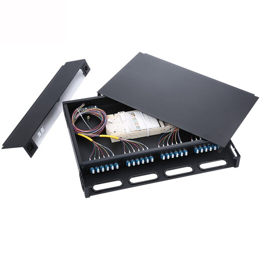 Hainii FCSCST12-Port 24-Port-Faseranschluss-Box-Verteilungsrahmen Ein-Mode-Einzel-Fit-1U-Rack-Rack 12-Kern-24-Kern-Optikkabel Fusion Fusion Liring Box Anschlussbox Dicked SC48-Core 1U Single-Mode-Einzelmodus mit Fusion Tail Faser Flansch geschlossener Typ 1 1