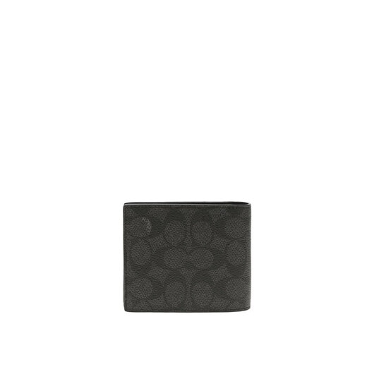 Entraîneur (entraîneur) Entraîneur Portefeuille Boîte cadeau pliant de portefeuille masculin noir et gris CW344QBMI5