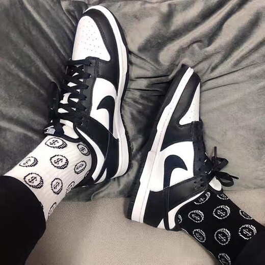 
Nike (NIKE) men's shoes spring new sports shoes DUNK LOW trendy wear-resistant breathable low-top shoes fashionable casual shoes DD1391-100/Black and white panda 40.5