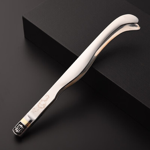Damascus stainless steel tea clip Kung Fu tea set accessories tea clip washing cup clip tea tweezers tea cup clip household 304 stainless steel shield tea clip